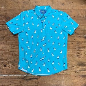 Pelican print chubbies button up